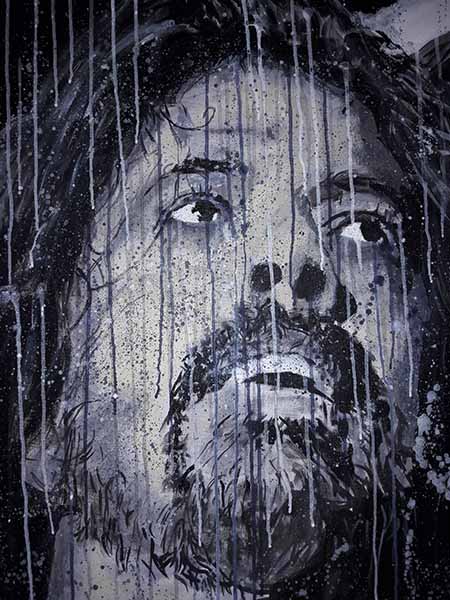 #DaveGrohl - #AcrylicPunk on canvas painting 80x60 cm 2019 by #York