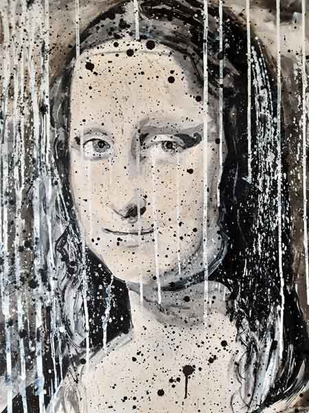 #MonaLisa von Lenorado #DaVince - #AcrylicPunk on canvas painting 80x60cm 2019 by #York