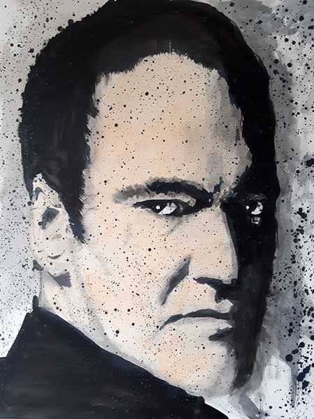 Quentin Tarantino - Filmemacher #AcrylicPunk on canvas 100x80 cm 2019 by #York